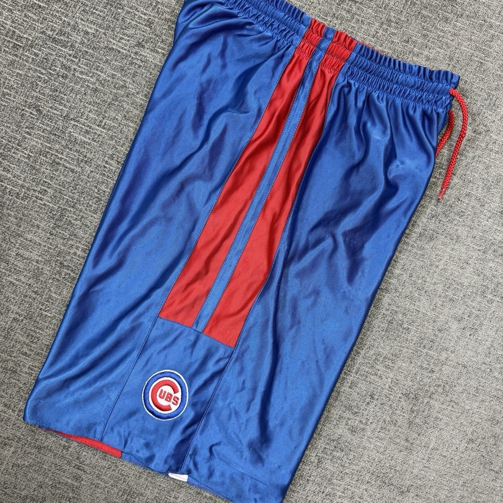 Nike‎ Chicago Cubs Reversible Basketball Shorts Men's Medium Blue Red Shiny